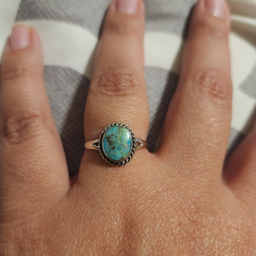 Sterling silver turquoise ring